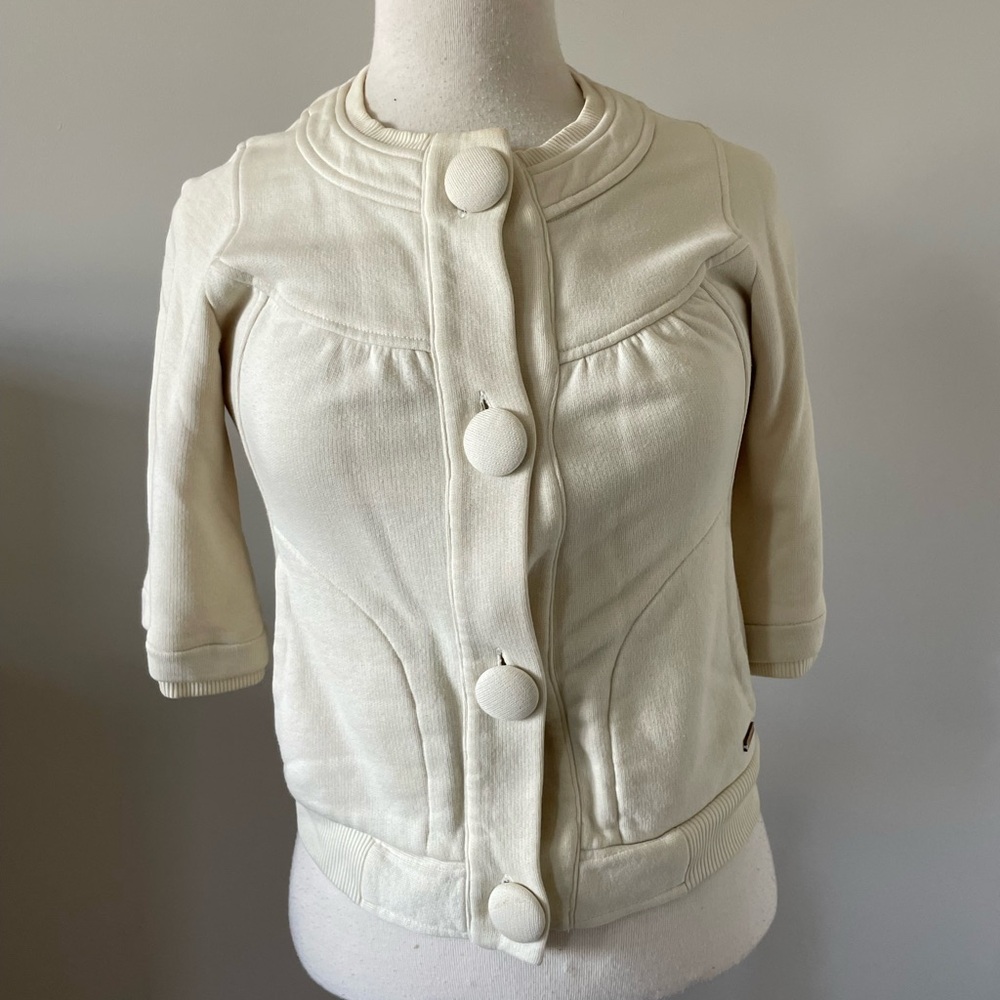 Wilfred Cream Button-Up Women's Structured Cardigan